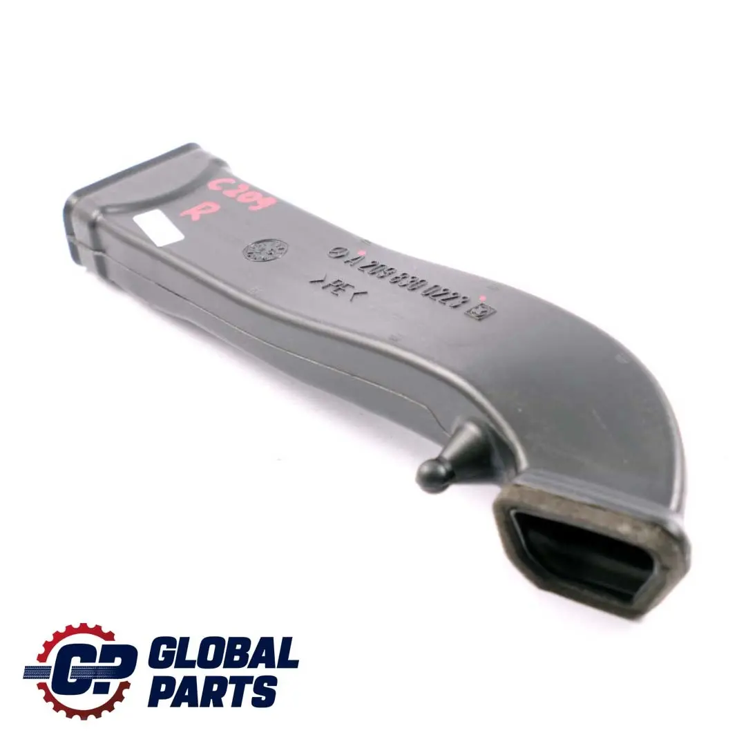  Mercedes-Benz CLK-Class C209 Air Duct Guide Channel Ball Right O/S - SKU A2098300223 - Part number A2098300223