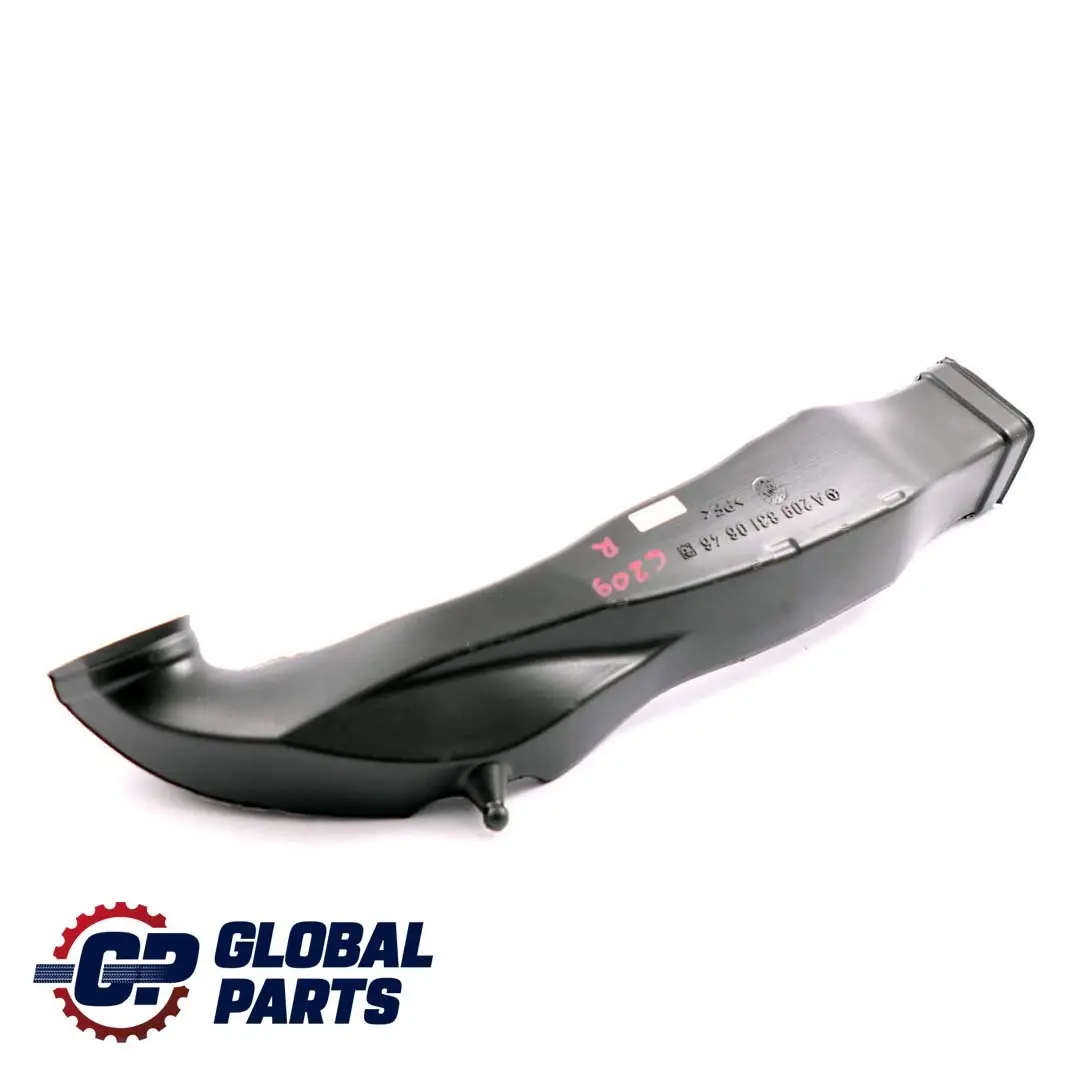 Canale guida aria destra per Mercedes C209 con numero di parte A2098310646 Mercedes C209 Canale guida aria destra - SKU A2098310646 - Numero di parte A2098310646