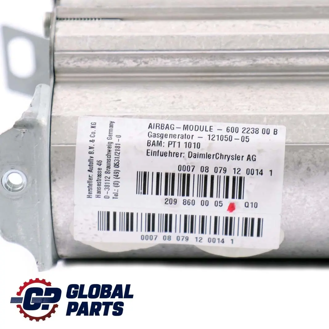 Lado Pasajero Delantero Izquierdo Módulo Aire para Mercedes C209 con número de pieza A2098600005 Mercedes C209 Lado Pasajero Delantero Izquierdo Módulo Aire - SKU A2098600005 - Número de pieza A2098600005