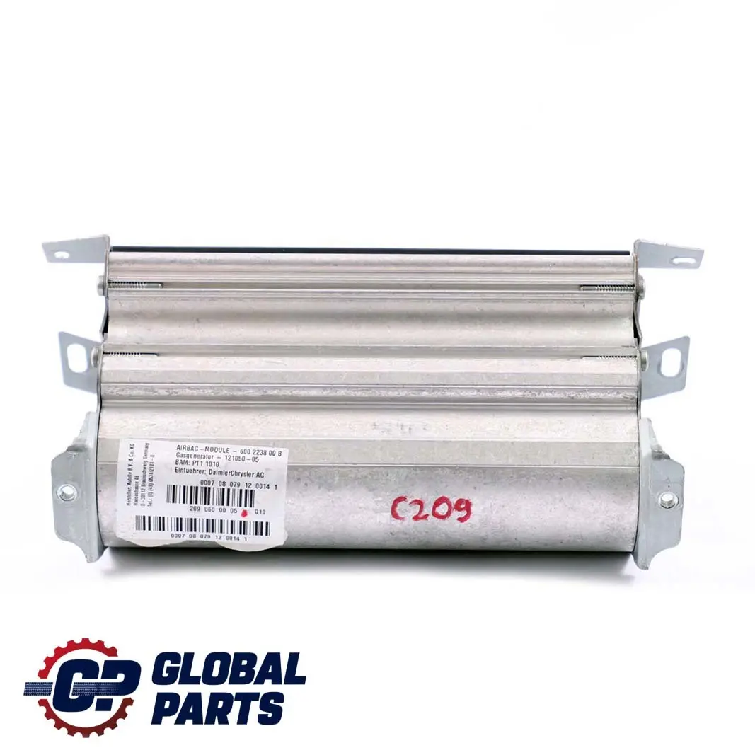 Mercedes C209 Module d'air tableau bord côté passager avant gauche A2098600005