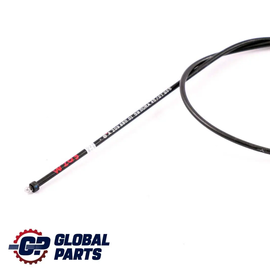 Mercedes W203 W209 Línea de cable de apertura del capó delantero - SKU A2098800159 - Número de pieza A2098800159