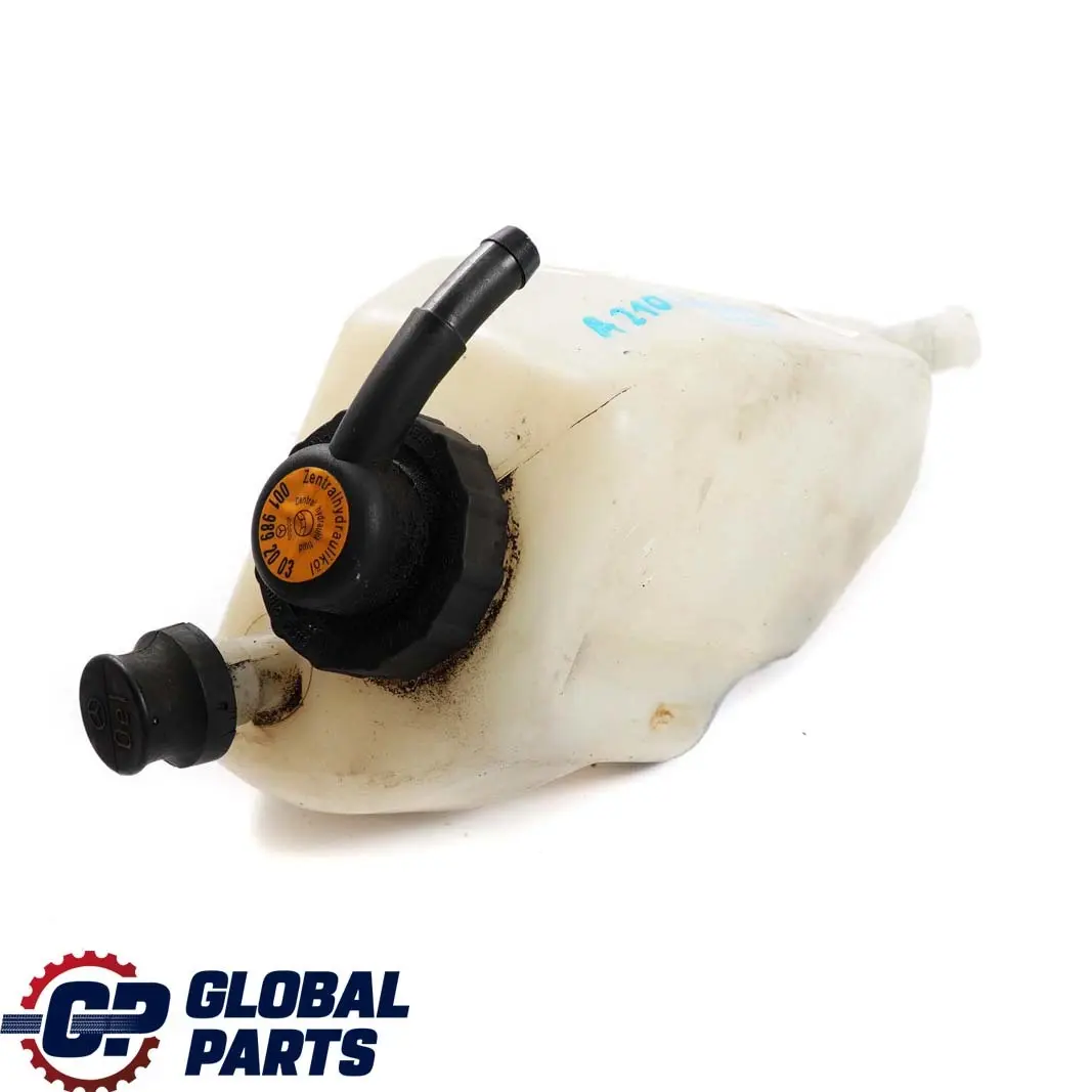 Mercedes-Benz E-Class W210 Power Steering Fluid Tank Reservoir to with Part number A2103200114 Mercedes-Benz E-Class W210 Power Steering Fluid Tank Reservoir - SKU A2103200114 - Part number A2103200114