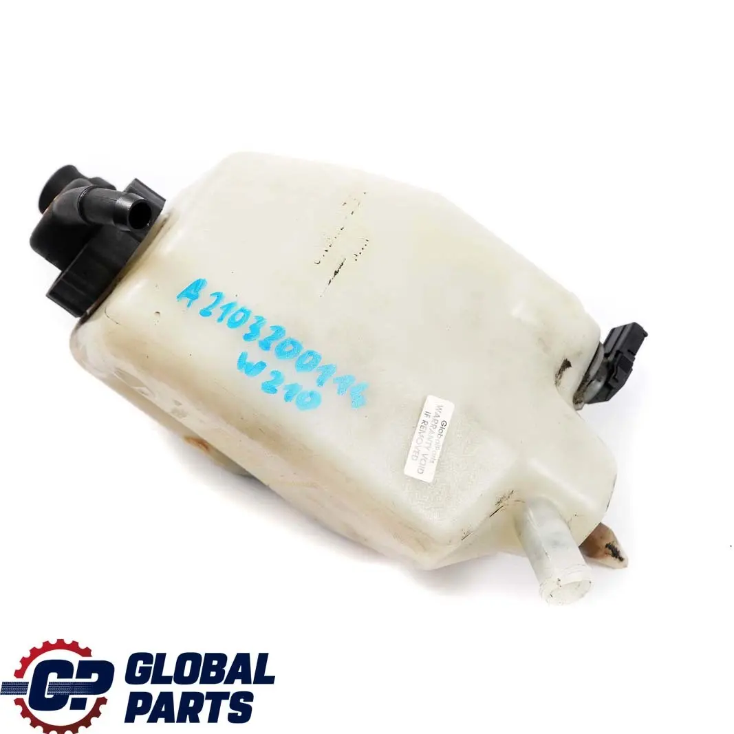 Mercedes-Benz E-Class W210 Power Steering Fluid Tank Reservoir to with Part number A2103200114 Mercedes-Benz E-Class W210 Power Steering Fluid Tank Reservoir - SKU A2103200114 - Part number A2103200114
