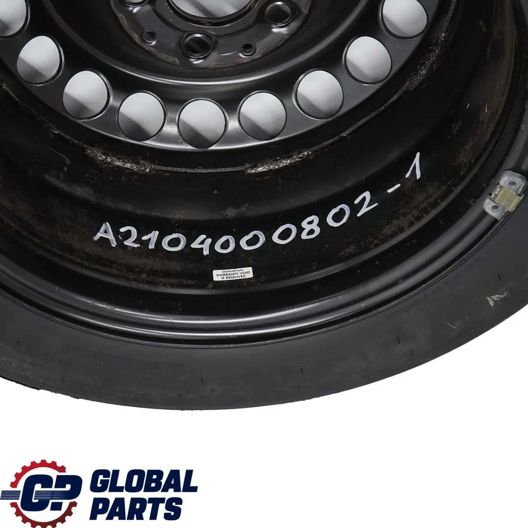 Rueda repuesto Mercedes W210 Acero 16" 7 1/2 J Neumático R16 215/55 para con número de pieza A2104000802 Rueda repuesto Mercedes W210 Acero 16" 7 1/2 J Neumático R16 215/55 - SKU A2104000802-1 - Número de pieza A2104000802