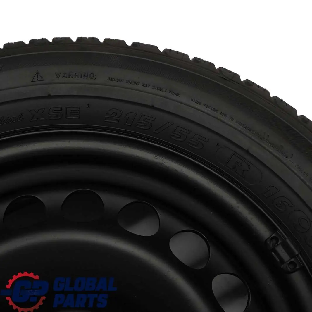 Mercedes-Benz E W210 Spare Wheel Steel 16" 7 1/2 J Tyre R16 215/55 to  with Part number A2104000802  Mercedes-Benz E W210 Spare Wheel Steel 16" 7 1/2 J Tyre R16 215/55 - SKU A2104000802 - Part number A2104000802