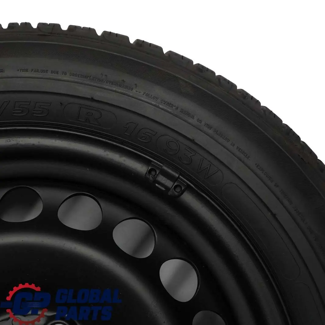 Mercedes-Benz E W210 Spare Wheel Steel 16" 7 1/2 J Tyre R16 215/55 to  with Part number A2104000802  Mercedes-Benz E W210 Spare Wheel Steel 16" 7 1/2 J Tyre R16 215/55 - SKU A2104000802 - Part number A2104000802