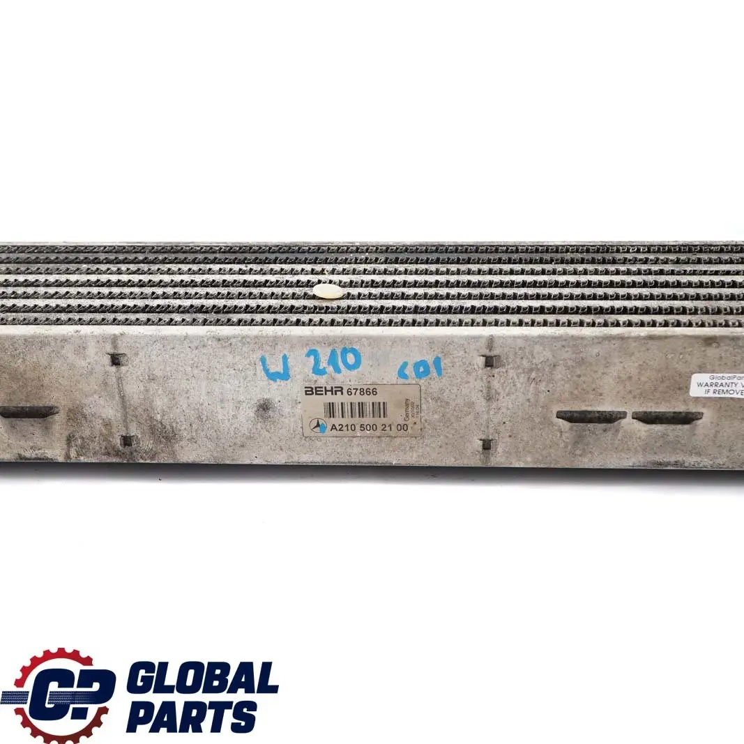 Mercedes-Benz E W210 Charge Air Cooler Intercooler Radiator Diesel to with Part number A2105002100 Mercedes-Benz E W210 Charge Air Cooler Intercooler Radiator Diesel - SKU A2105002100 - Part number A2105002100