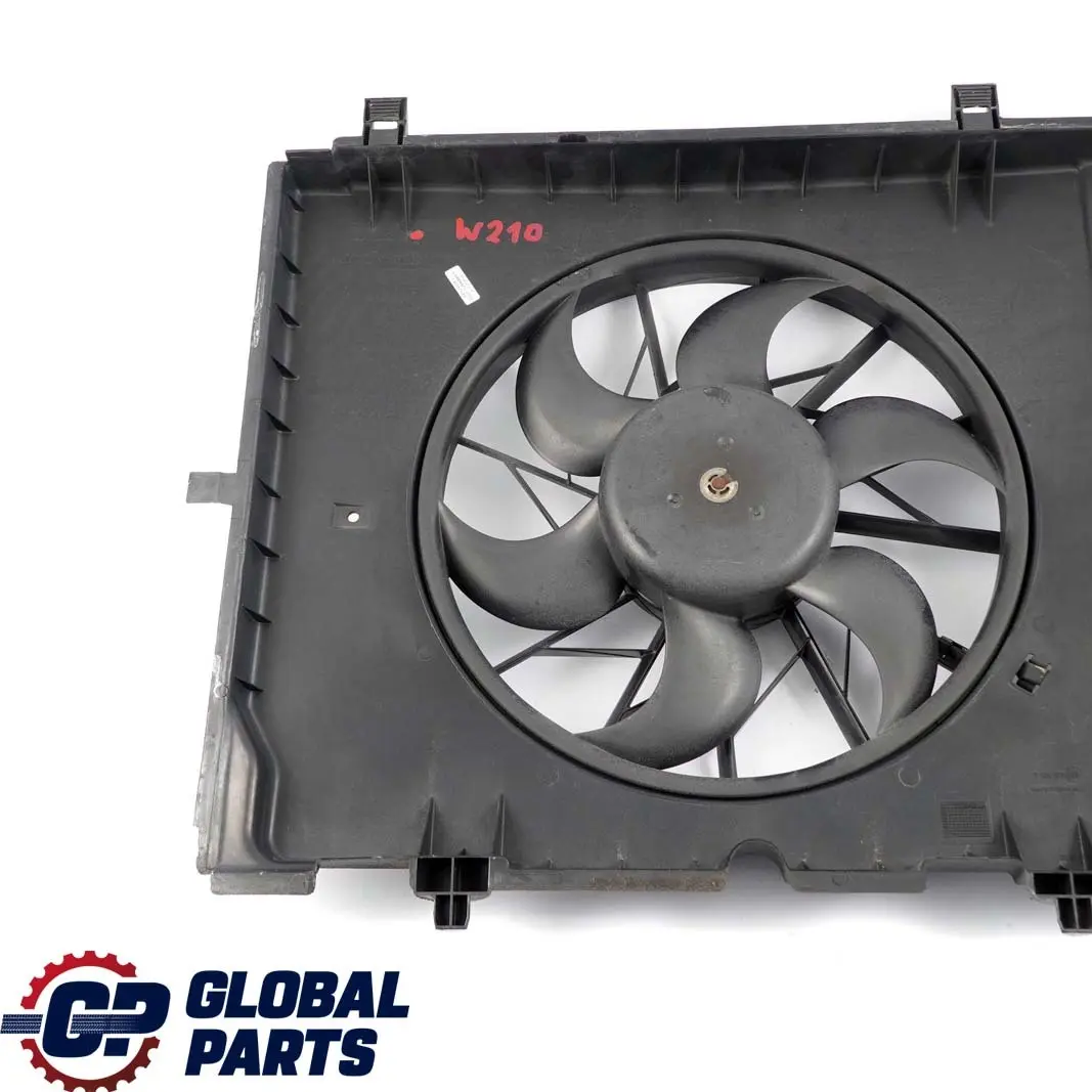 Mercedes-Benz E-Class W210 Engine Cooling Radiator Blower Fan 390W to with Part number A2105052355 Mercedes-Benz E-Class W210 Engine Cooling Radiator Blower Fan 390W - SKU A2105052355 - Part number A2105052355