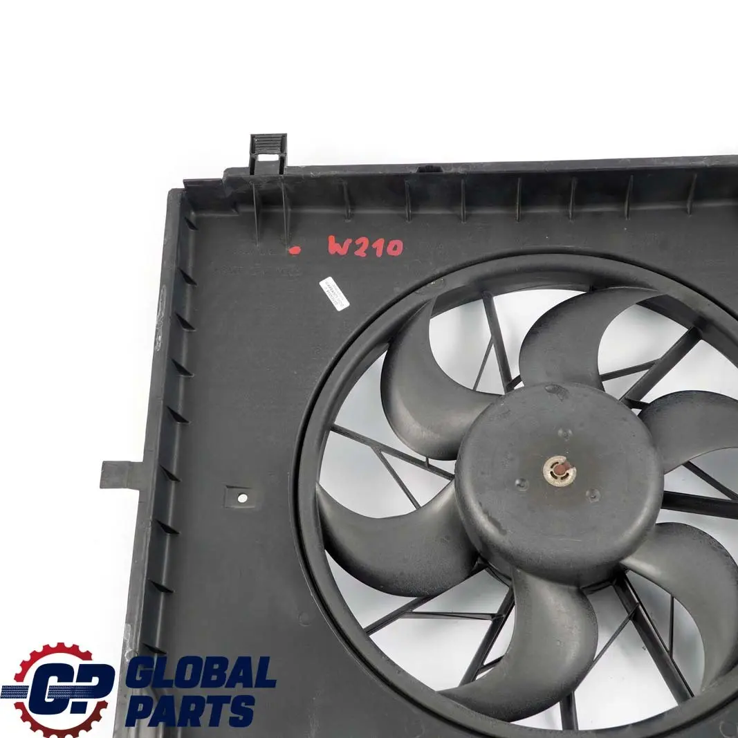 Refrigeracion Radiador Ventilador 390W para Mercedes W210 Motor con número de pieza A2105052355 Mercedes W210 Motor Refrigeracion Radiador Ventilador 390W - SKU A2105052355 - Número de pieza A2105052355