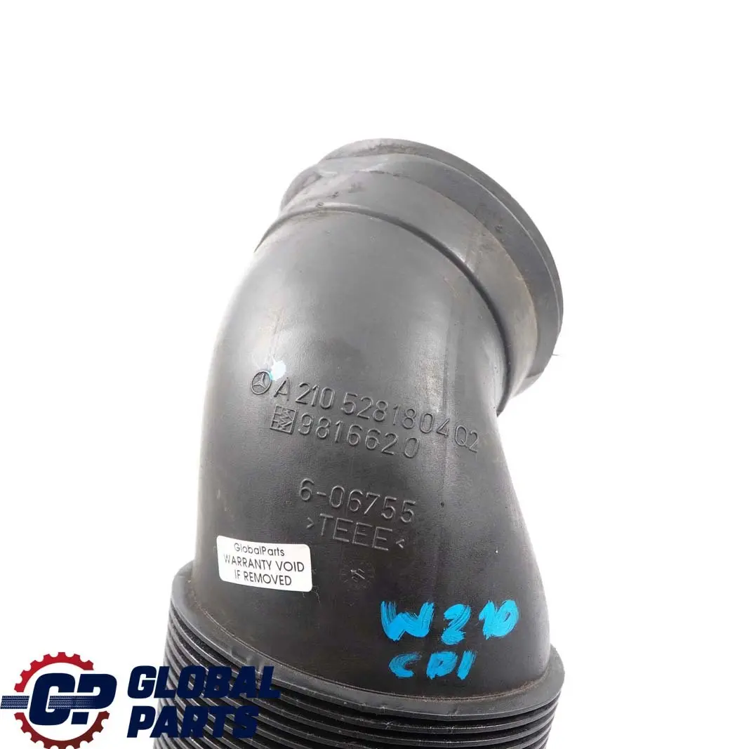 Tubo De admision De aire Tubo para Mercedes S210 320 CDI Diesel con número de pieza A2105281804 Mercedes S210 320 CDI Diesel Tubo De admision De aire Tubo - SKU A2105281804 - Número de pieza A2105281804