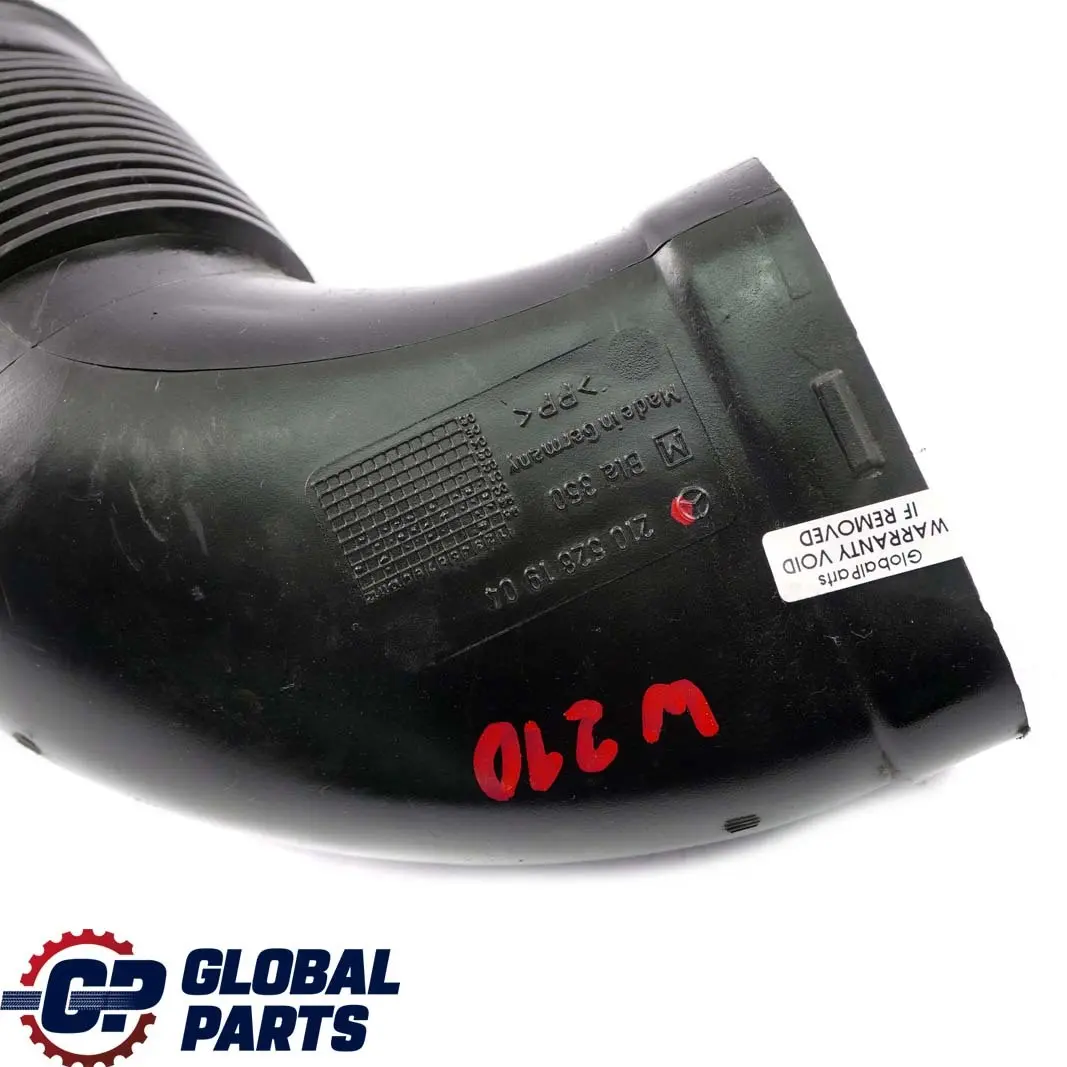 Mercedes-Benz W210 M112 Rura Przewód Wąż Wlot Powietrza do o numerze A2105281904 Mercedes-Benz W210 M112 Rura Przewód Wąż Wlot Powietrza - SKU A2105281904 - Numer Części A2105281904