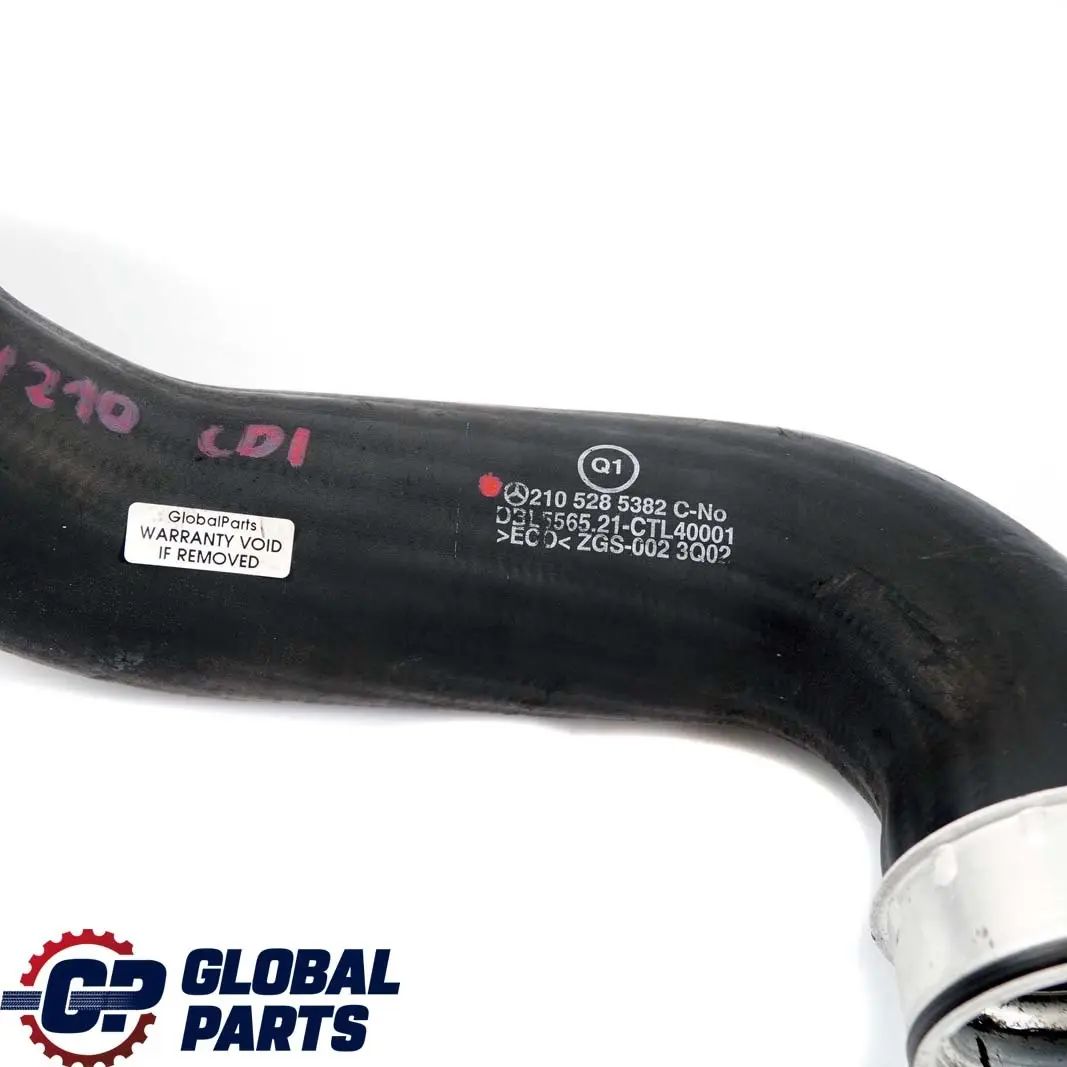 Mercedes-Benz E W210 320 CDI Ladeluftkühler Schlauch Rohr Links - SKU A2105285382 - Teilenummer A2105285382