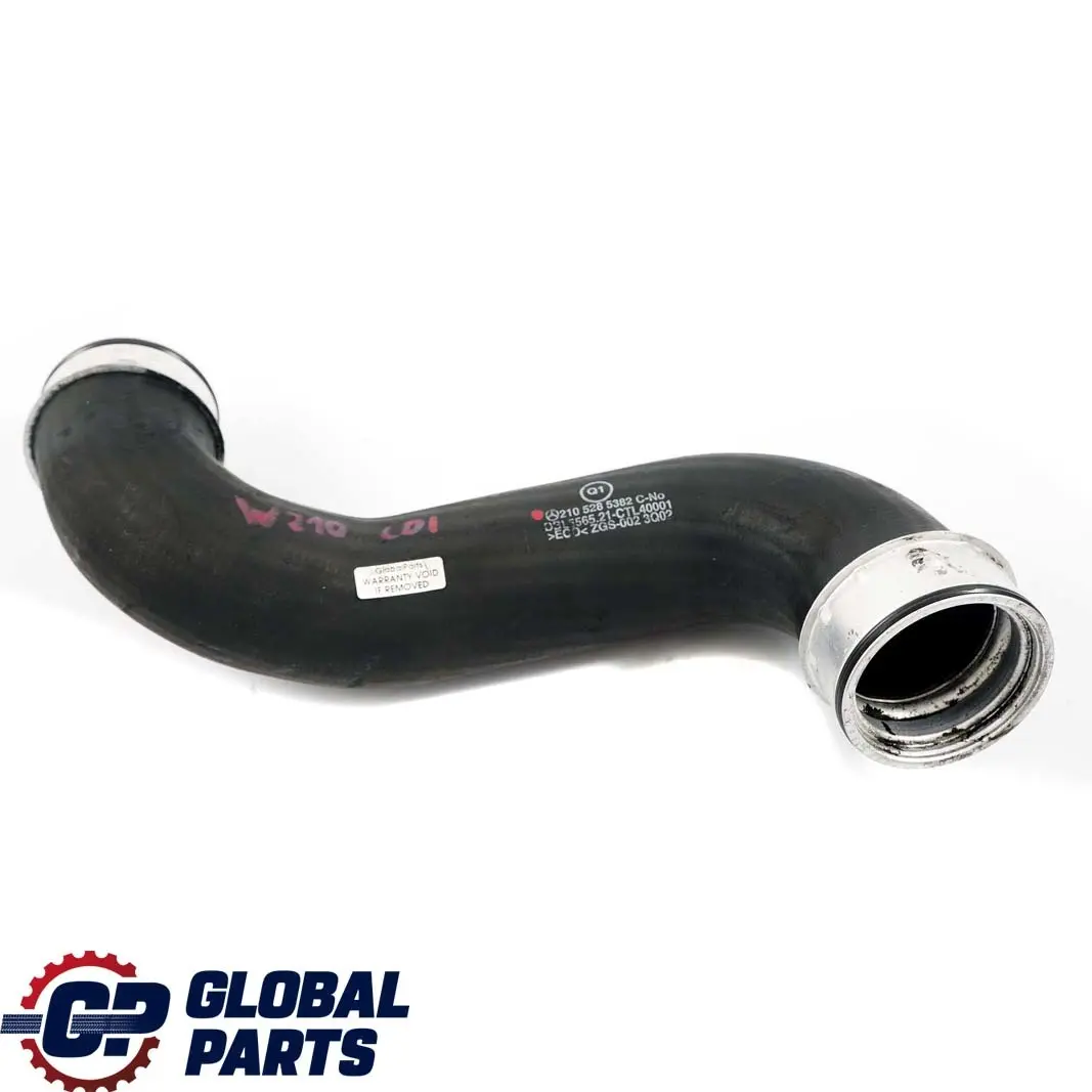 Mercedes-Benz E W210 320 CDI Air Charge Intercooler Left N/S Hose Pipe Line to with Part number A2105285382 Mercedes-Benz E W210 320 CDI Air Charge Intercooler Left N/S Hose Pipe Line - SKU A2105285382 - Part number A2105285382