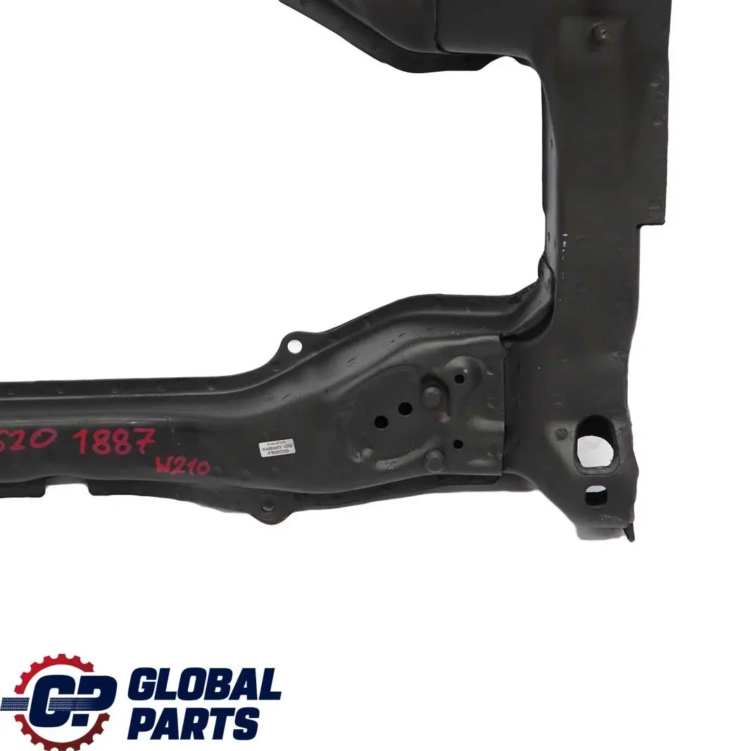 Eje Delantero Subchasis Soporte Motor Cuna para Mercedes W210 con número de pieza A2106201887 Mercedes W210 Eje Delantero Subchasis Soporte Motor Cuna - SKU A2106201887 - Número de pieza A2106201887