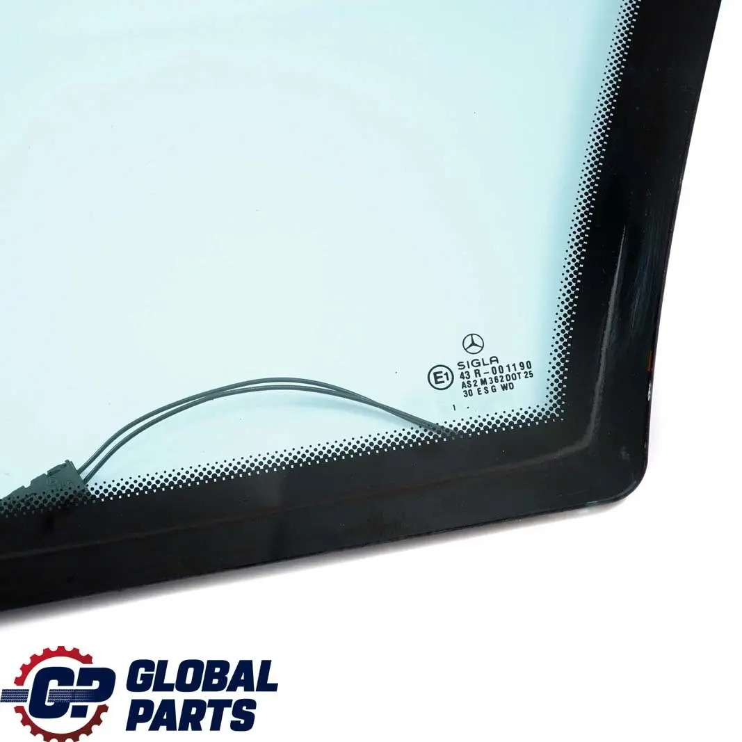 Vidrio Ventana Lateral Trasera Derecha Azul AS2 para Mercedes W210 Estate con número de pieza A2106700612 Mercedes W210 Estate Vidrio Ventana Lateral Trasera Derecha Azul AS2 - SKU A2106700612 - Número de pieza A2106700612