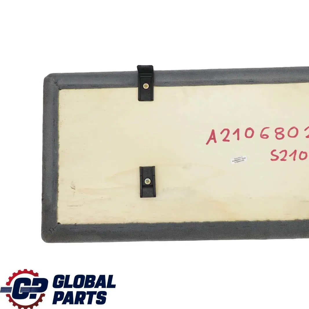 Mercedes-Benz E S210 W210 Estate Boot Trunk Front Loading Floor Trim Panel to with Part number A2106802002 Mercedes-Benz E S210 W210 Estate Boot Trunk Front Loading Floor Trim Panel - SKU A2106802002 - Part number A2106802002