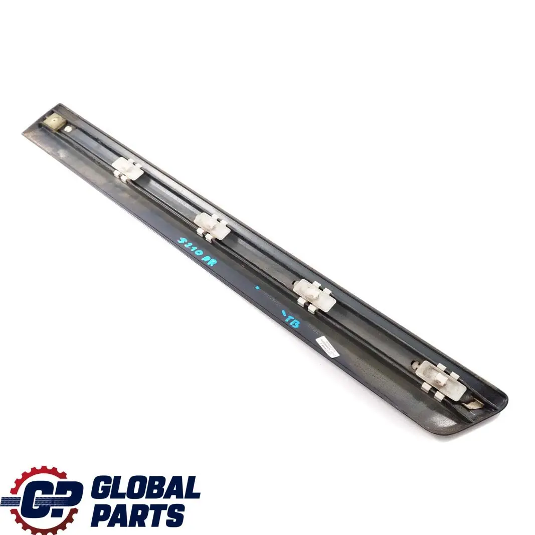 Mercedes-Benz E W210 Rear Right Door O/S Trim Strip Moulding Tanzanite Blue to with Part number A2106900682 Mercedes-Benz E W210 Rear Right Door O/S Trim Strip Moulding Tanzanite Blue - SKU A2106900682-TB - Part number A2106900682