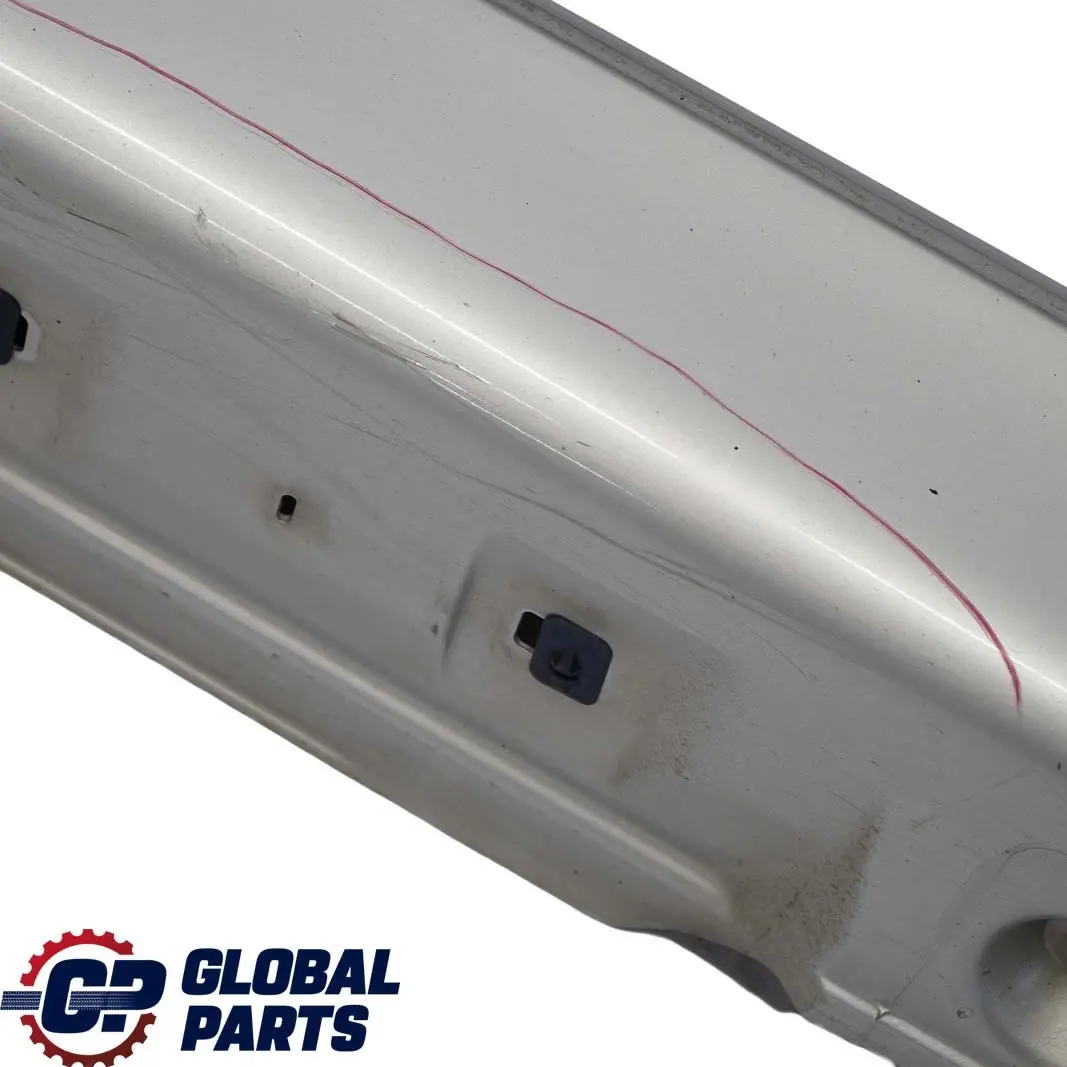 Mercedes-Benz E W210 Door Sill Side Cover Skirt Left N/S Brilliant Silver - 744 to with Part number A2106908125 Mercedes-Benz E W210 Door Sill Side Cover Skirt Left N/S Brilliant Silver - 744 - SKU A2106908125-BRS - Part number A2106908125