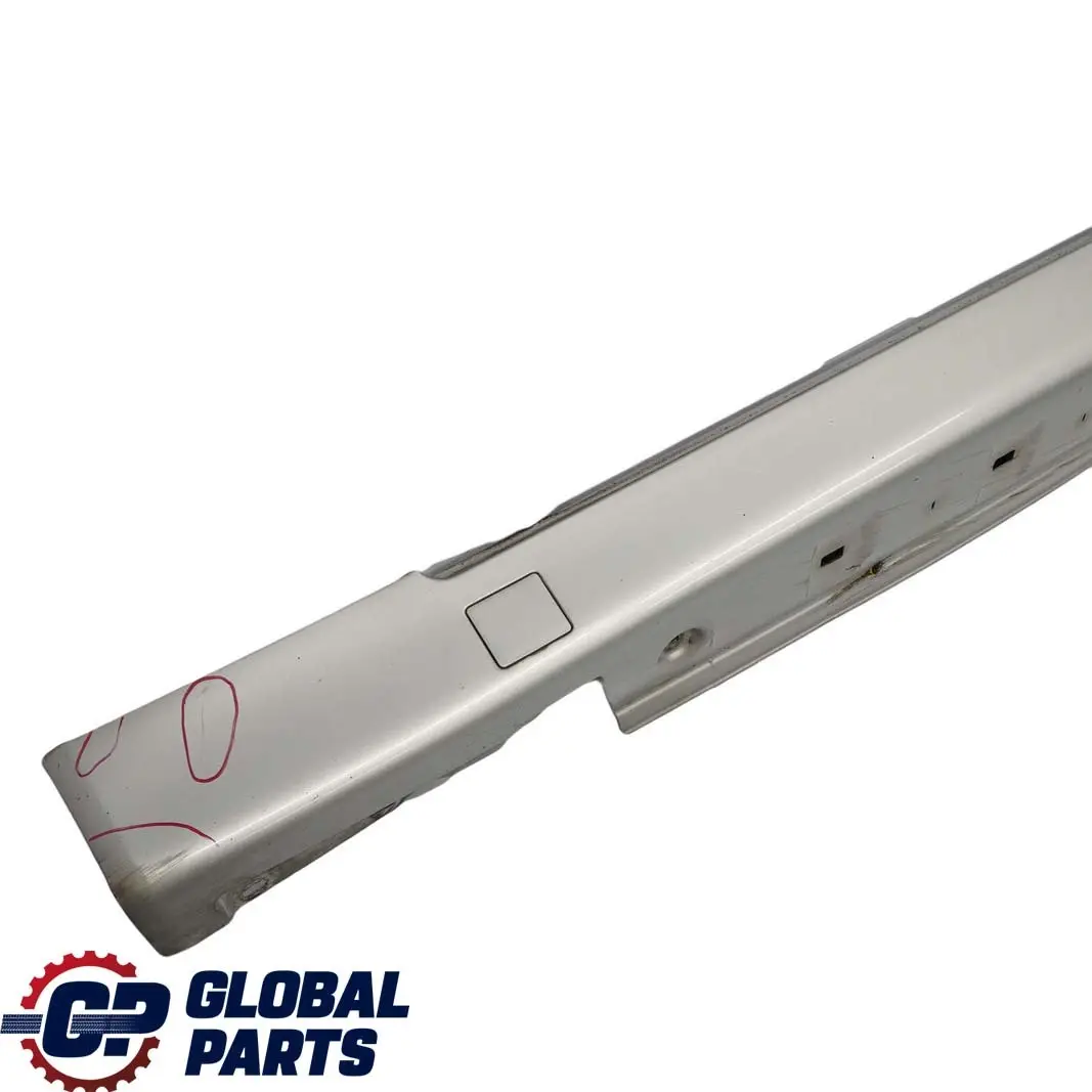  Mercedes-Benz E W210 Door Sill Side Cover Skirt Left N/S Brilliant Silver - 744 - SKU A2106908125-BRS - Part number A2106908125