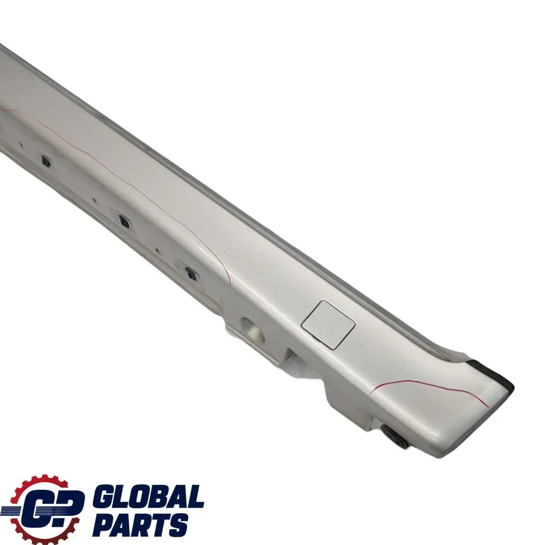 Mercedes-Benz E W210 Door Sill Side Cover Skirt Left N/S Brilliant Silver - 744 to with Part number A2106908125 Mercedes-Benz E W210 Door Sill Side Cover Skirt Left N/S Brilliant Silver - 744 - SKU A2106908125-BRS - Part number A2106908125