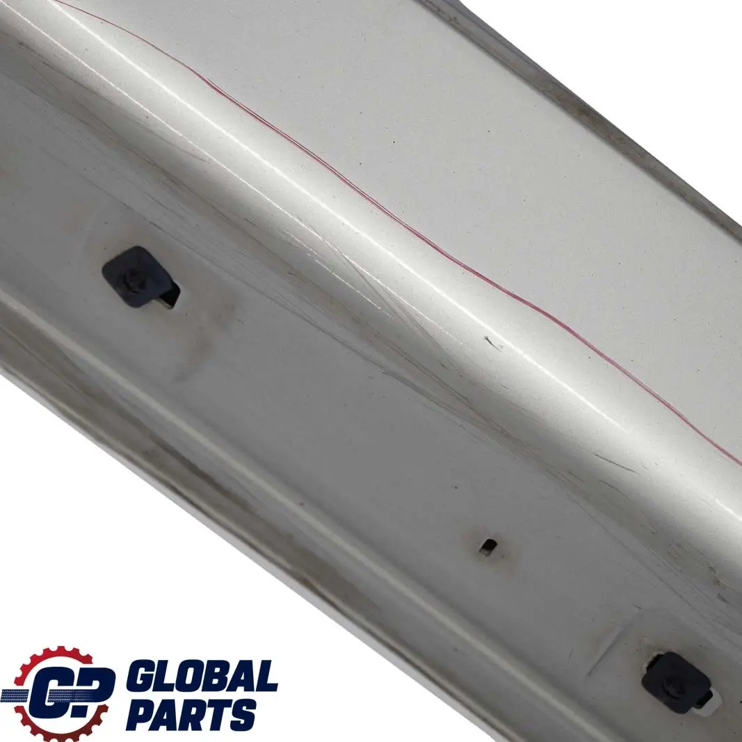 Mercedes-Benz E W210 Door Sill Side Cover Skirt Left N/S Brilliant Silver - 744 to with Part number A2106908125 Mercedes-Benz E W210 Door Sill Side Cover Skirt Left N/S Brilliant Silver - 744 - SKU A2106908125-BRS - Part number A2106908125