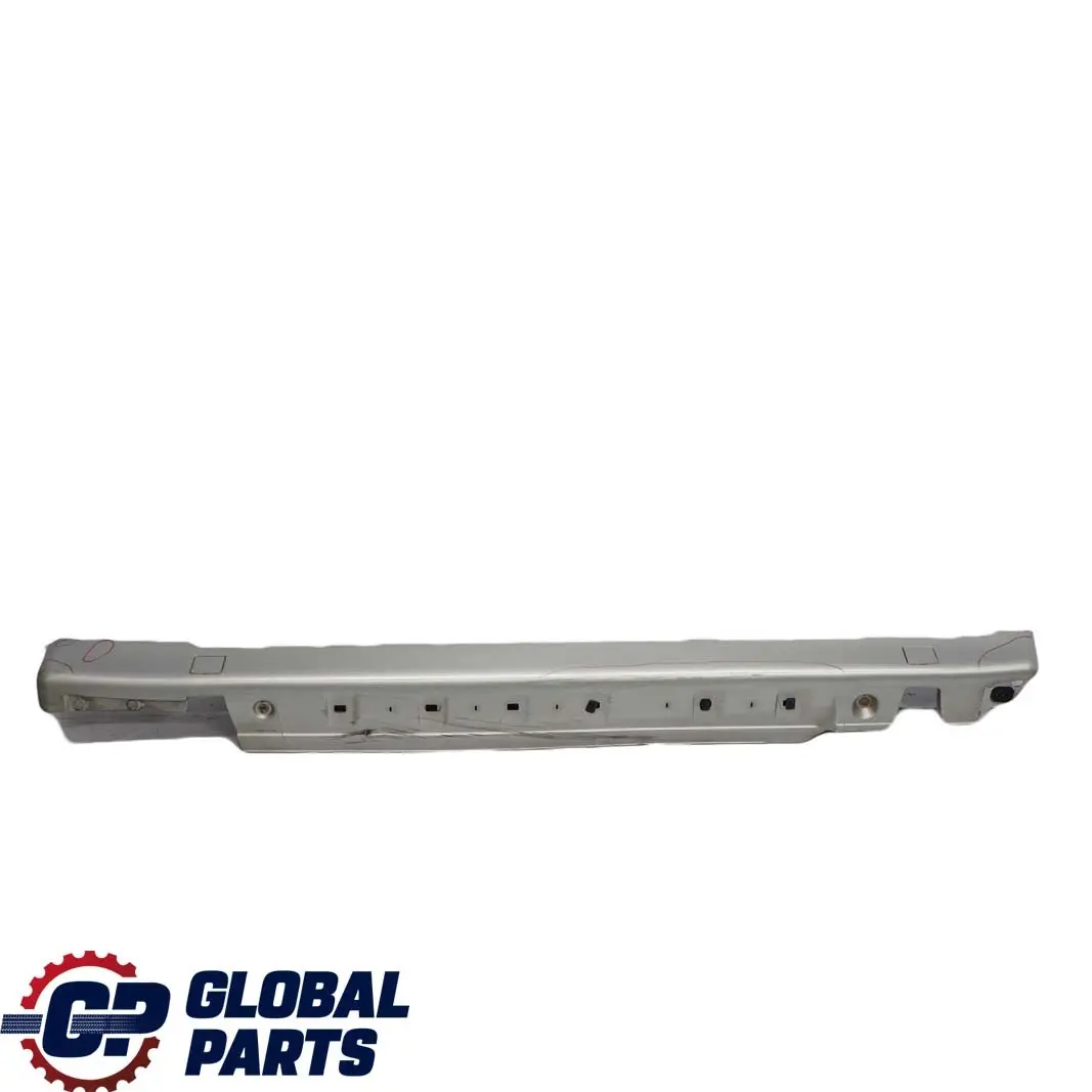 Mercedes-Benz E W210 Door Sill Side Cover Skirt Left N/S Brilliant Silver - 744 to with Part number A2106908125 Mercedes-Benz E W210 Door Sill Side Cover Skirt Left N/S Brilliant Silver - 744 - SKU A2106908125-BRS - Part number A2106908125