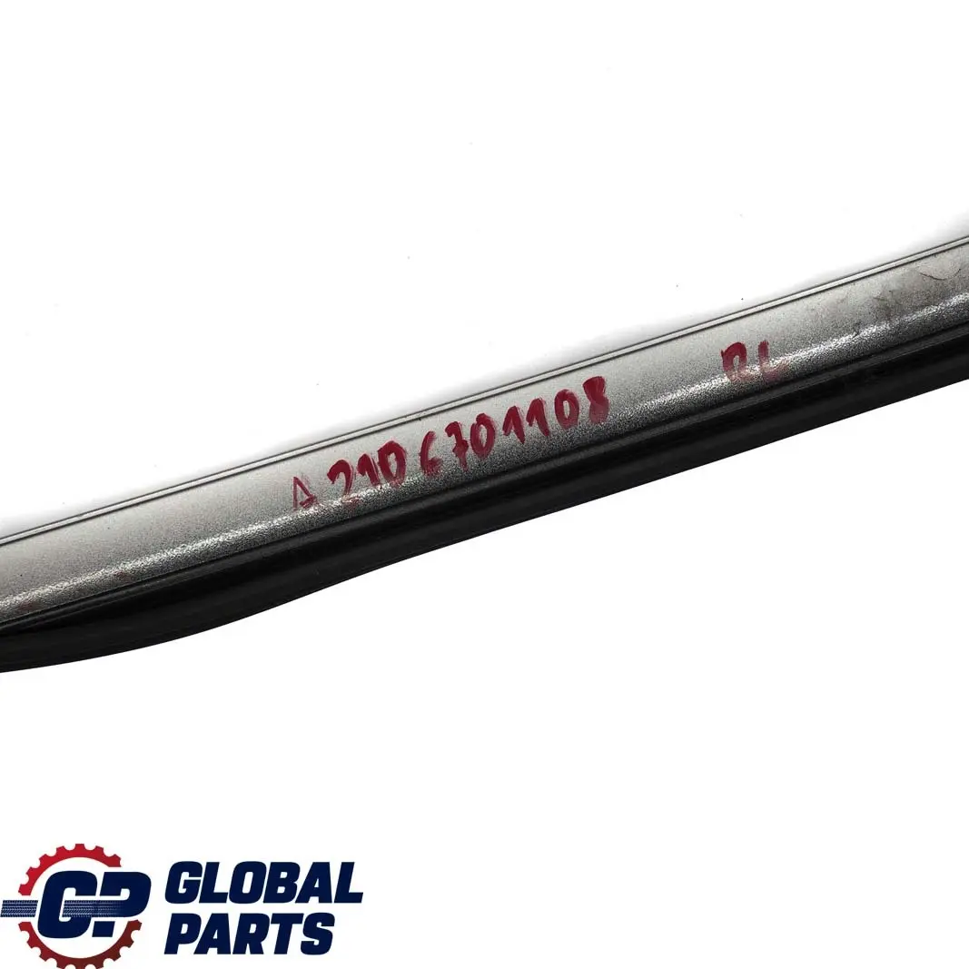  Mercedes-Benz E W210 Left N/S Door Window Cover Strip Top Brillantsilber Silver - SKU A2106981189-BRS - Part number A2106981189