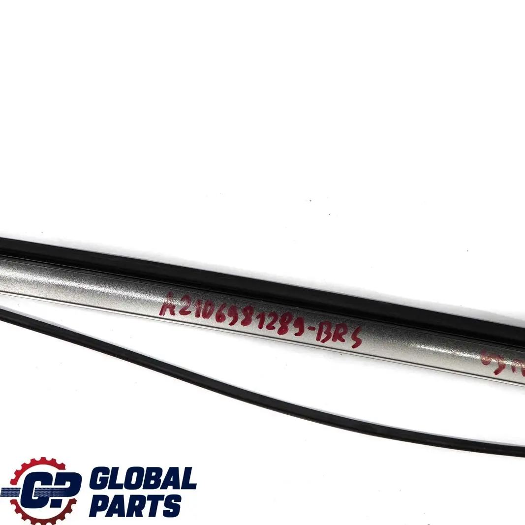  Mercedes-Benz E W210 Right Door Window Cover Strip Top Brillantsilber Silver - SKU A2106981289-BRS - Part number A2106981289