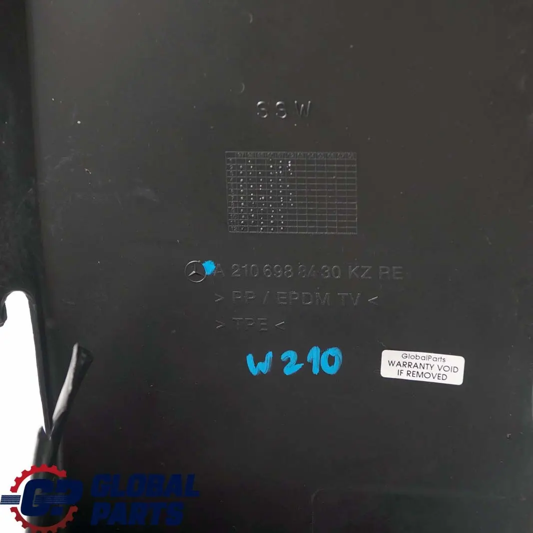 Mercedes-Benz E-Class W210 Front Right O/S Wheel Arch Wheelhouse Trim Cover to with Part number A2106988430 Mercedes-Benz E-Class W210 Front Right O/S Wheel Arch Wheelhouse Trim Cover - SKU A2106988430 - Part number A2106988430