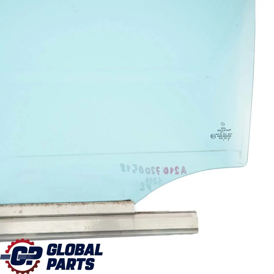 Vetro del finestrino della porta anteriore sinistra Blu AS2 per Mercedes W210 con numero di parte A2107200518 Mercedes W210 Vetro del finestrino della porta anteriore sinistra Blu AS2 - SKU A2107200518 - Numero di parte A2107200518
