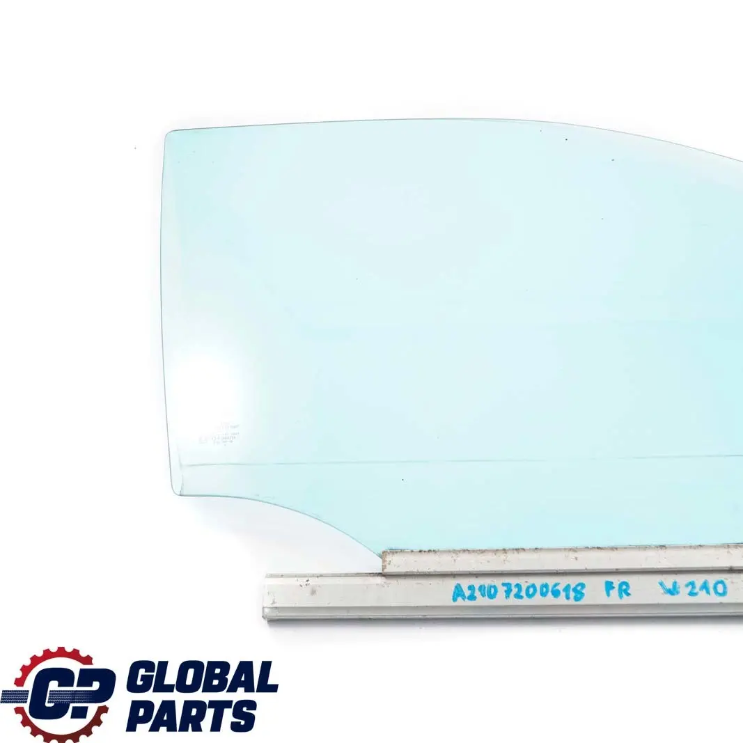 Mercedes W210 Front Door Window Glass Glazing Blue AS2 Right O/S - SKU A2107200618 - Part number A2107200618