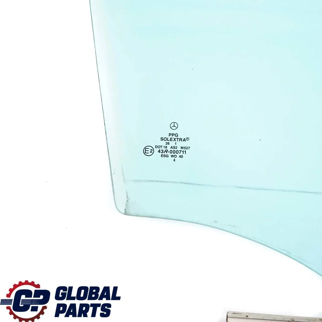 Mercedes W210 Front Door Window Glass Glazing Blue AS2 Right O/S - SKU A2107200618 - Part number A2107200618