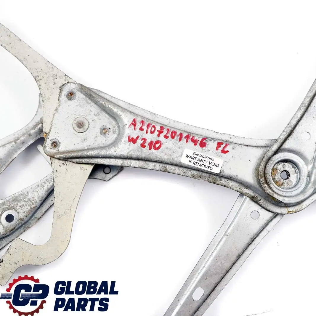 Podnośnik Regulator Szyby Przednich Lewych do Mercedes W210 o numerze A2107201146 Mercedes W210 Podnośnik Regulator Szyby Przednich Lewych - SKU A2107201146 - Numer Części A2107201146