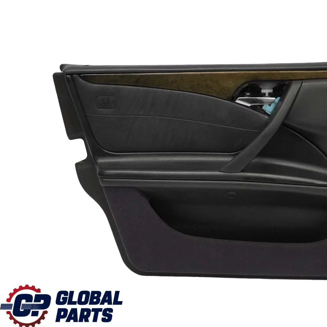  Mercedes-Benz E-Class W210 Front Left N/S Door Card Trim Panel Black Leather - SKU A2107207572 - Part number A2107207572