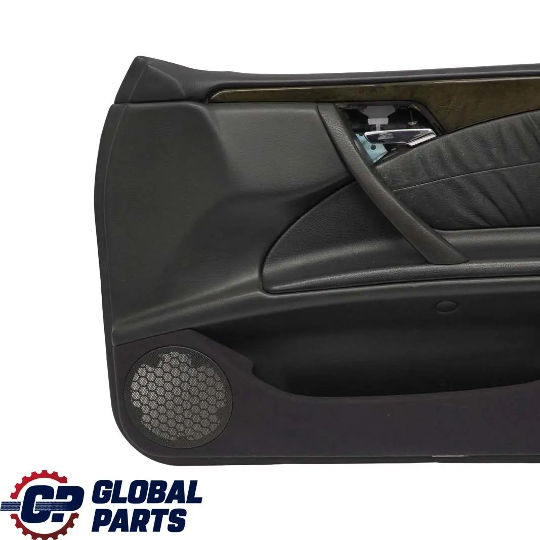 Mercedes-Benz E-Class W210 Front Right O/S Door Card Trim Panel Black Leather