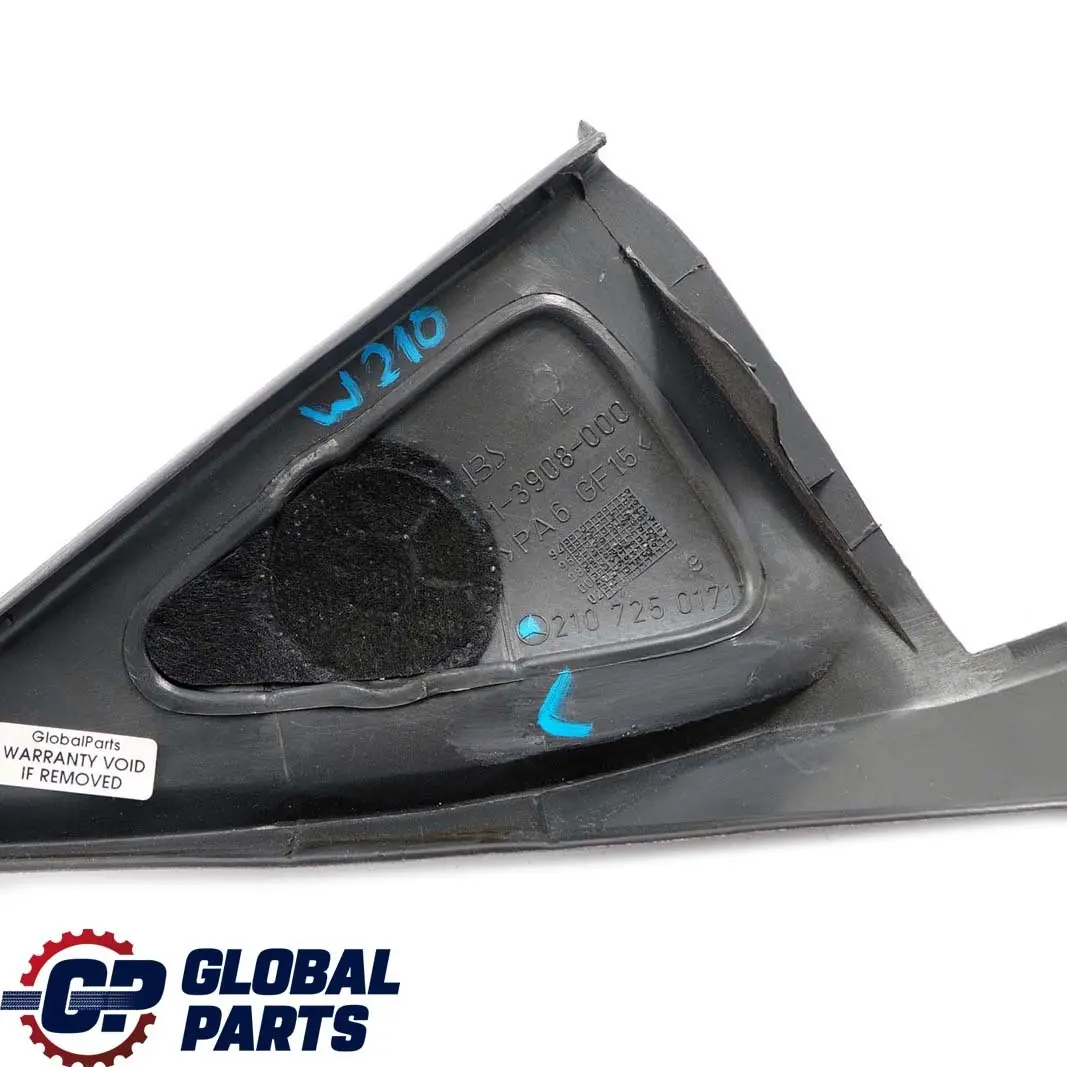 Mercedes-Benz E W210 Delantero Izquierdo Marco Ventana Tapa para con número de pieza A2107250171 Mercedes-Benz E W210 Delantero Izquierdo Marco Ventana Tapa - SKU A2107250171 - Número de pieza A2107250171