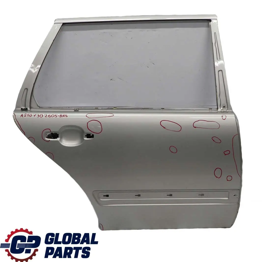 Mercedes-Benz S210 W210 Break Modele T Porte Arriere Droite Argent Brillant pour à propos du numéro de pièce A2107302605 Mercedes-Benz S210 W210 Break Modele T Porte Arriere Droite Argent Brillant - SKU A2107302605-BRS - Numéro de pièce A2107302605