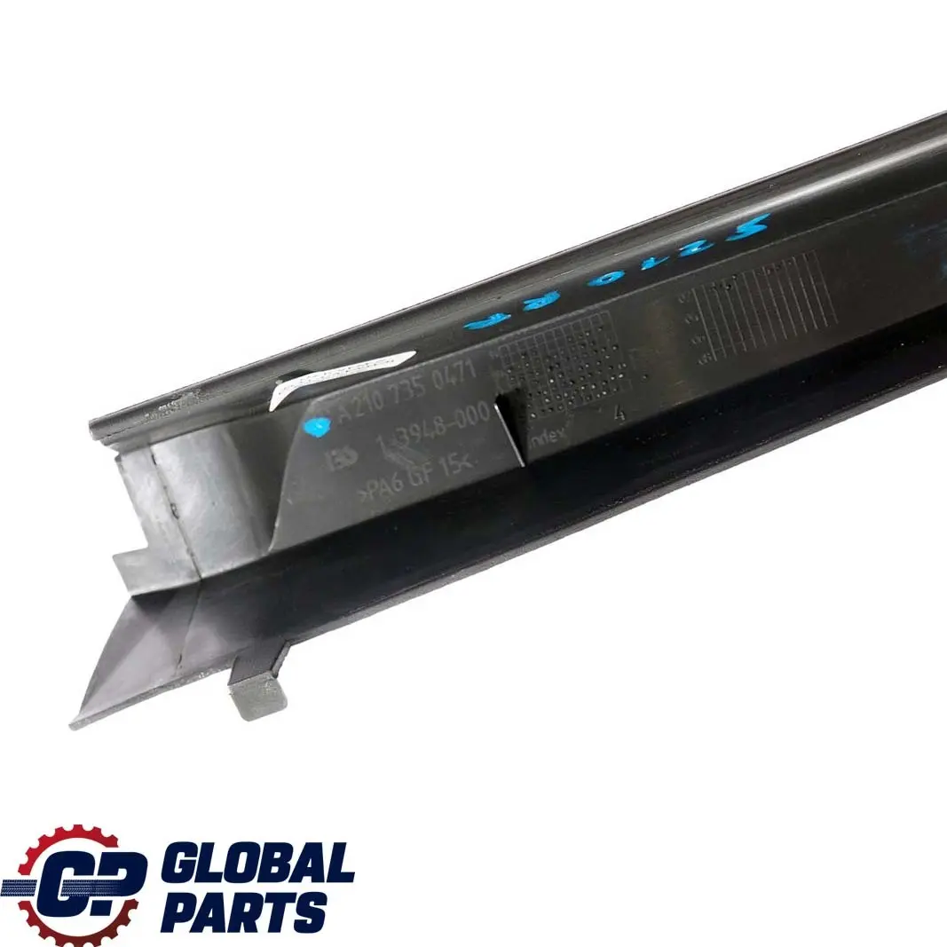 Mercedes-Benz E S210 Rear Right O/S Door Window Frame Trim Cover to with Part number A2107350471 Mercedes-Benz E S210 Rear Right O/S Door Window Frame Trim Cover - SKU A2107350471 - Part number A2107350471