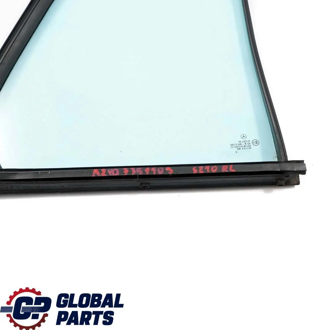 Mercedes W210 S210 Trasera Izquierda Ventana Triangular Vidrio Azul AS2 - SKU A2107351109 - Número de pieza A2107351109