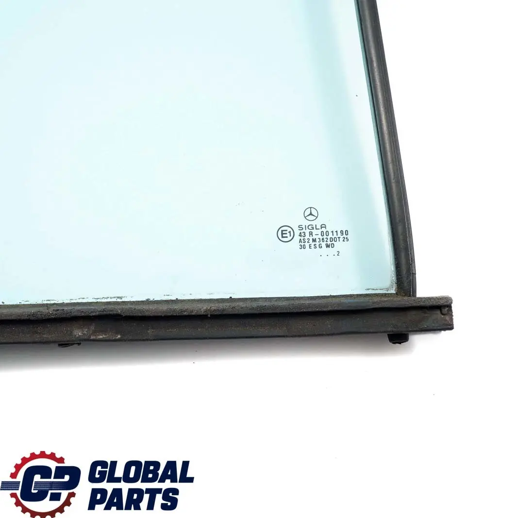 Mercedes-Benz E W210 Estate Rear Right O/S Triangular Window Glass Blue AS2 to with Part number A2107351209 Mercedes-Benz E W210 Estate Rear Right O/S Triangular Window Glass Blue AS2 - SKU A2107351209 - Part number A2107351209