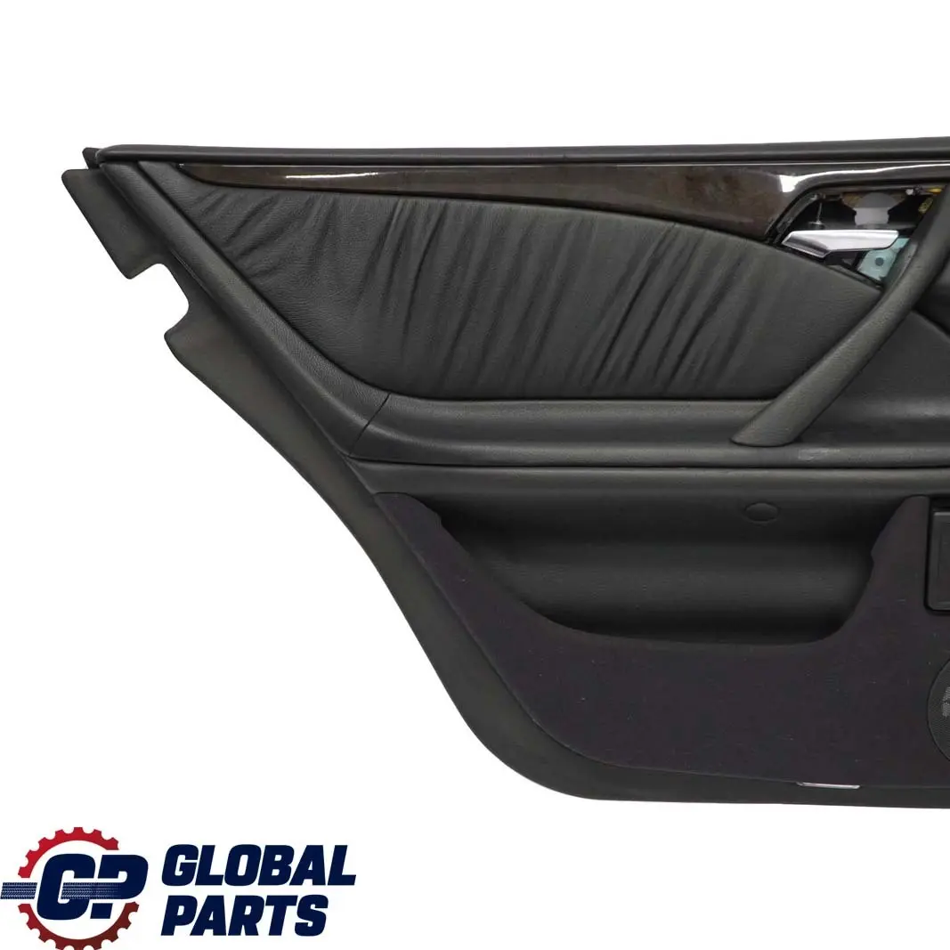  Mercedes-Benz E W210 Estate Rear Left Door Card Trim Panel Black Leather - SKU A2107370371 - Número de pieza A2107370371
