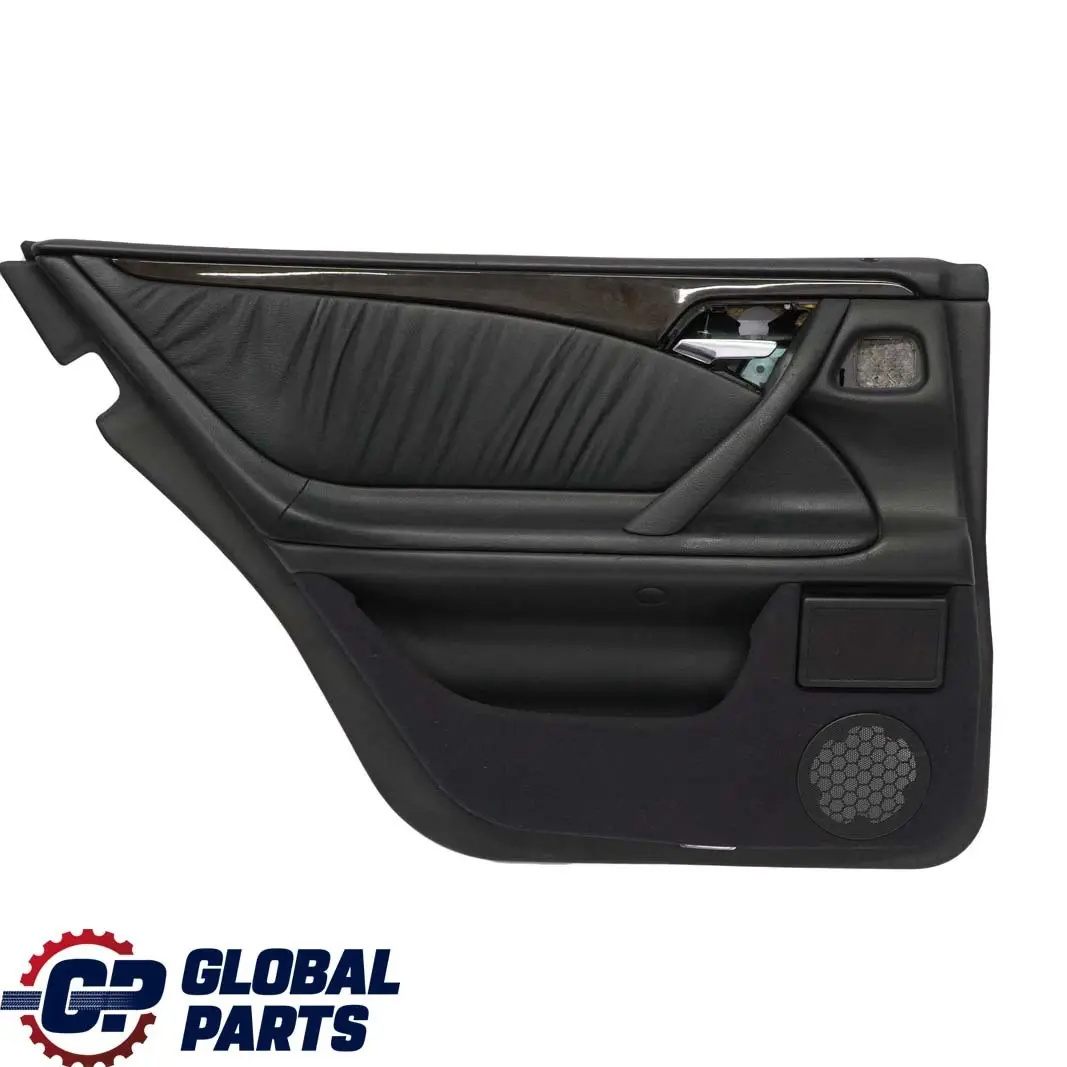  Mercedes-Benz E W210 Estate Rear Left Door Card Trim Panel Black Leather - SKU A2107370371 - Número de pieza A2107370371