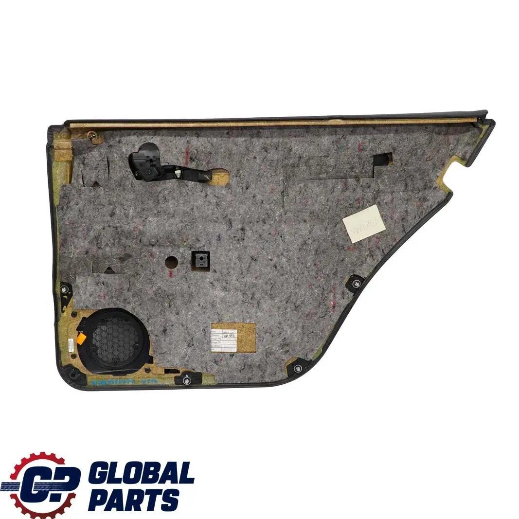 Mercedes-Benz E W210 Estate Rear Left Door Card Trim Panel Black Leather para con número de pieza A2107370371 Mercedes-Benz E W210 Estate Rear Left Door Card Trim Panel Black Leather - SKU A2107370371 - Número de pieza A2107370371