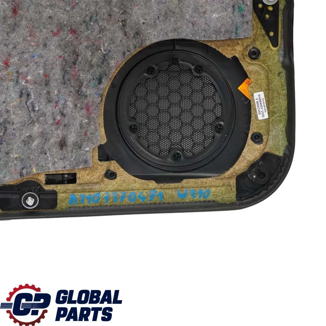 Mercedes-Benz E W210 Estate Rear Right O/S Door Card Trim Panel Black Leather to with Part number A2107370471 Mercedes-Benz E W210 Estate Rear Right O/S Door Card Trim Panel Black Leather - SKU A2107370471 - Part number A2107370471