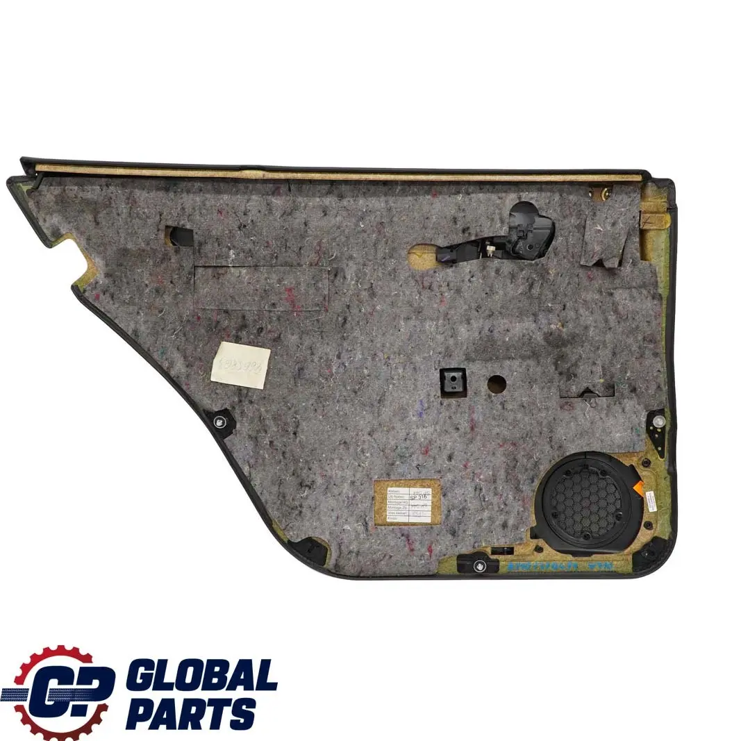  Mercedes-Benz E W210 Estate Rear Right O/S Door Card Trim Panel Black Leather - SKU A2107370471 - Part number A2107370471