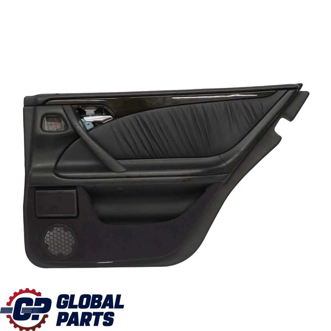  Mercedes-Benz E W210 Estate Rear Right Door Card Trim Panel Black Leather - SKU A2107370471 - Número de pieza A2107370471