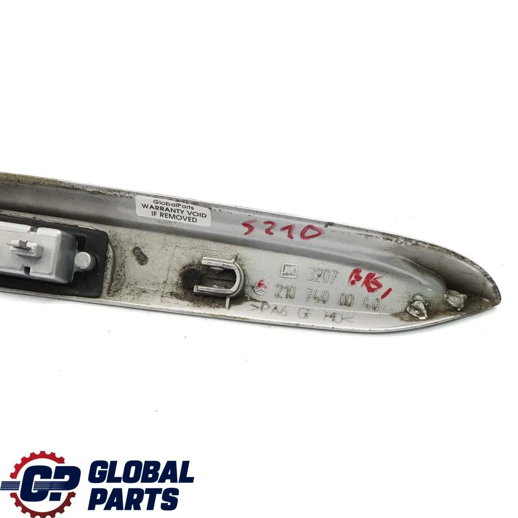  Mercedes-Benz S210 Handle Cover Trim Lamp Trunk Tailgate Brillantsilber Silver - SKU A2107400040-BRS - Part number A2107400040