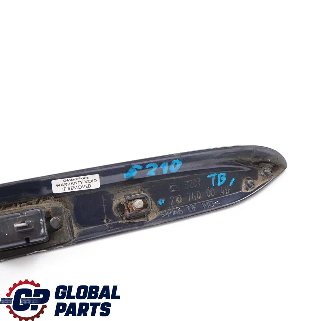 Mercedes W210 S210 Manija Cubierta De La lampara Trunk Tailgate Tanzanite Azul - SKU A2107400040-TB - Número de pieza A2107400040