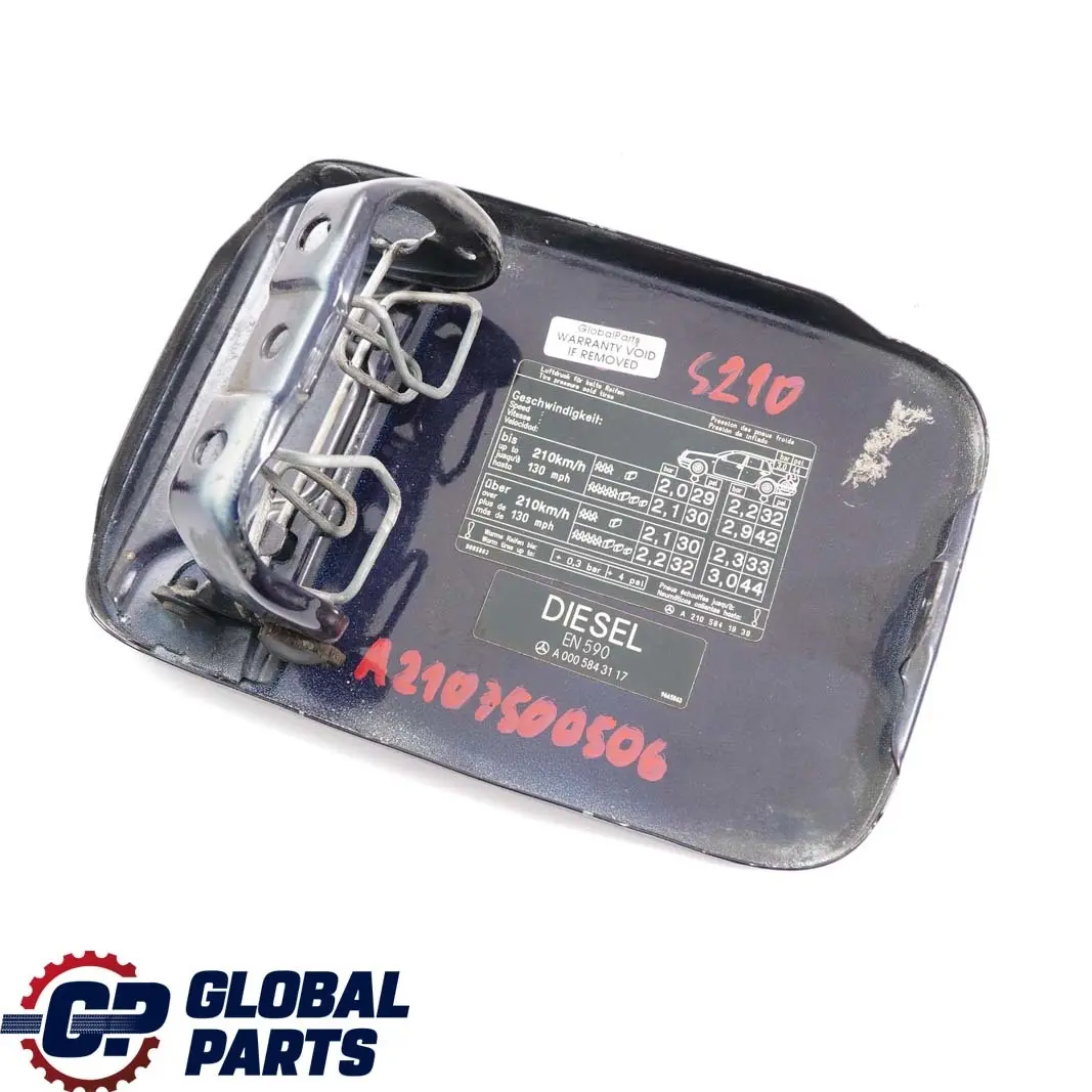Coperchio sportello carburante Tanzanite Blue Metallic 359 per Mercedes S210 con numero di parte A2107500506 Mercedes S210 Coperchio sportello carburante Tanzanite Blue Metallic 359 - SKU A2107500506 - Numero di parte A2107500506