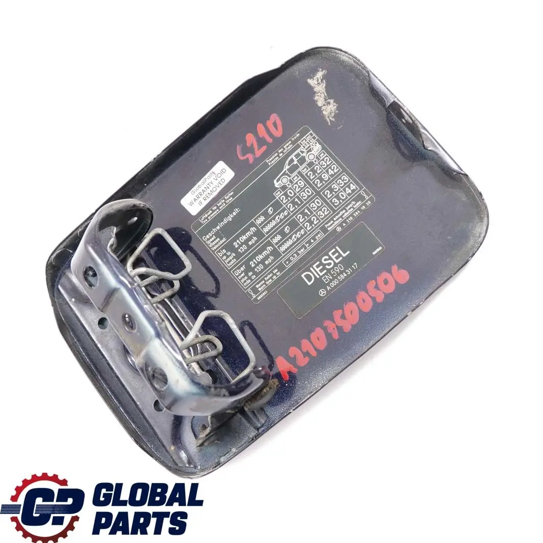 Tapa del deposito De combustible Azul tanzanita metalizado 359 para Mercedes S210 con número de pieza A2107500506 Mercedes S210 Tapa del deposito De combustible Azul tanzanita metalizado 359 - SKU A2107500506 - Número de pieza A2107500506
